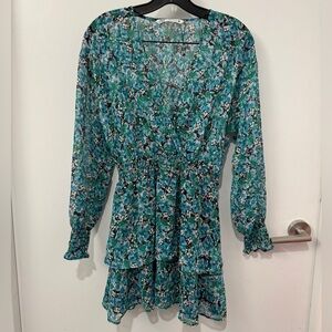 Zara Floral Long Sleeve Dress